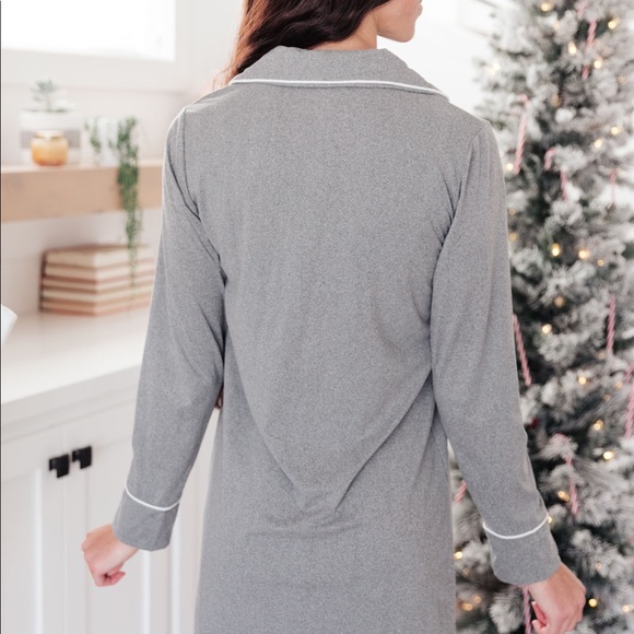 Drift To Dreamland Night Shirt in Gray - Picture 3 of 3